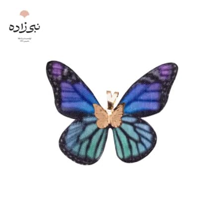 پلاک پروانه پارچه ای آبرنگی C155